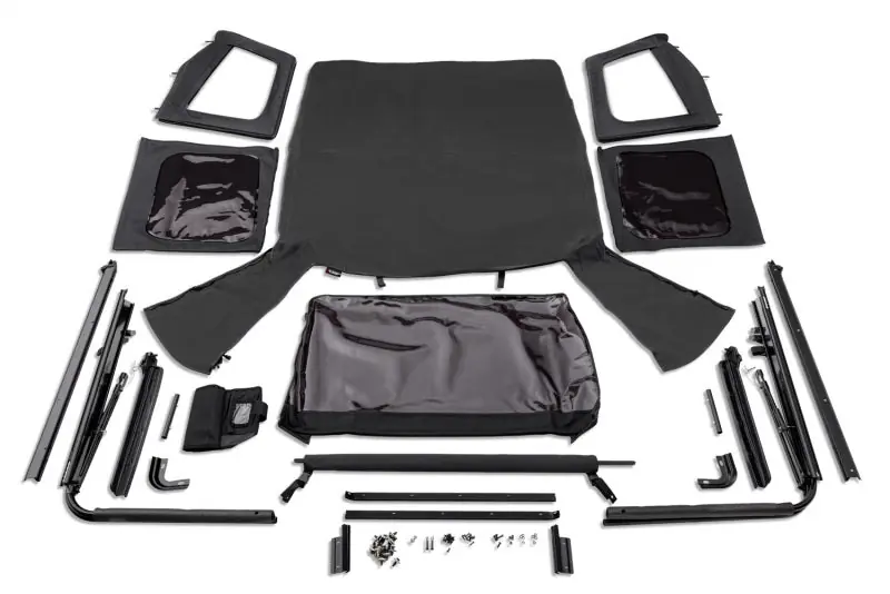 Rugged Ridge Complete Soft Top w/Black Frame 76-95 Jeep Wrangler CJ/YJ Mega Sale
