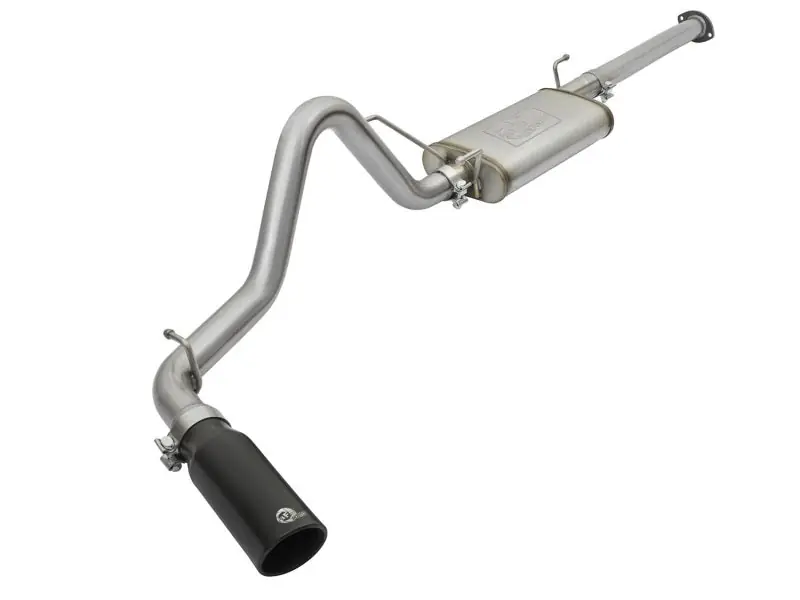 Hot Picks aFe MACHForce XP Cat Back SS Exhausts Black Tips 05-12 Toyota Tacoma L4-2.7L