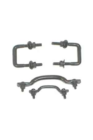 Premium Rugged Ridge Windshield Tie Down Kit Black 55-95 Jeep CJ / Jeep Wrangler