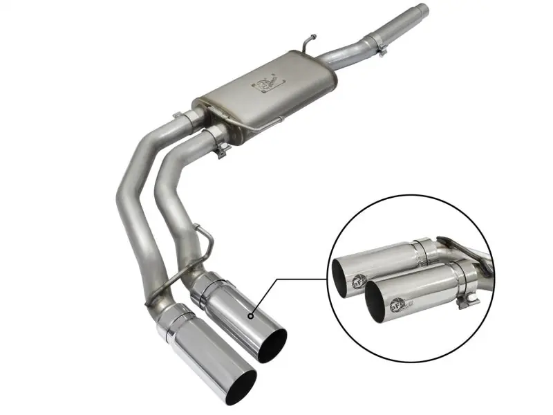 Affordable aFe Rebel Exhausts Cat-Back SS Ford F-150 04-08 V8 4.6/5.4L w/ Polished Tips
