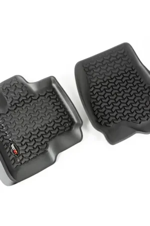Genuine Rugged Ridge Floor Liner Front Black 2015-2020 Ford F-150 / Raptor / Extended / Super Crew Cab