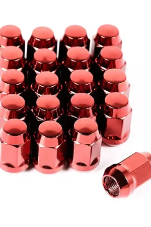 Rugged Ridge Wheel Lug Nut Set of 20 Red 1/2-20 Hassle-Free Returns