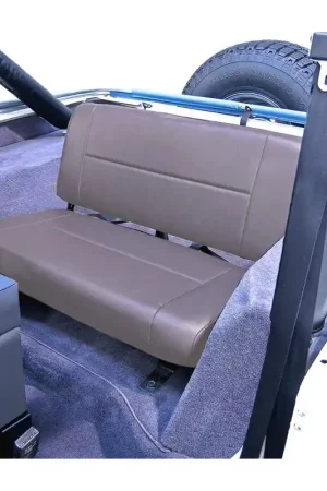 Viral Rugged Ridge Standard Rear Seat Gray 55-95 Jeep CJ / Jeep Wrangler