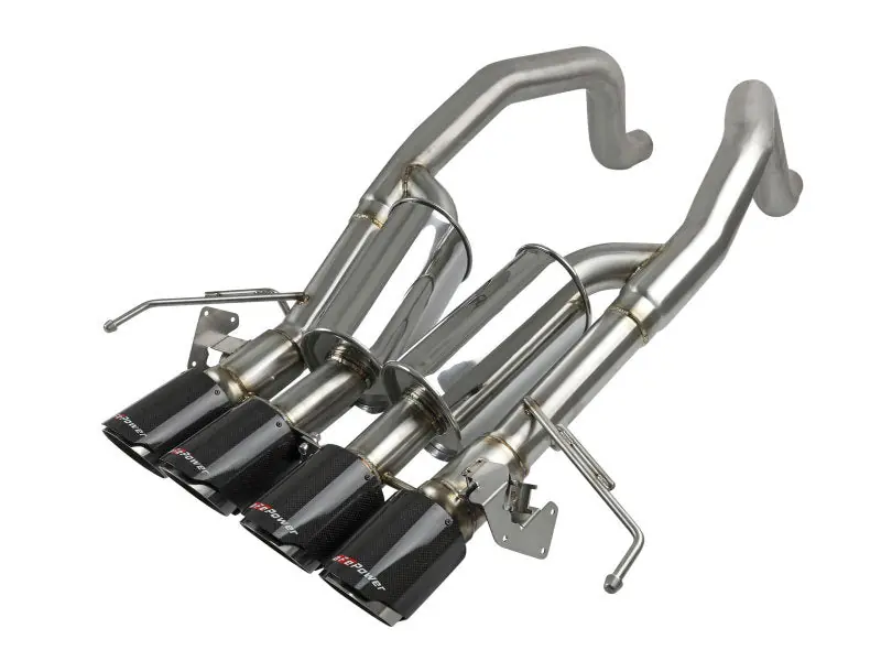 aFe MACHForce XP Axle Back 304SS Exhaust w/ Carbon Fiber Tips 15-19 Chevy Corvette Z06 Direct From Factory