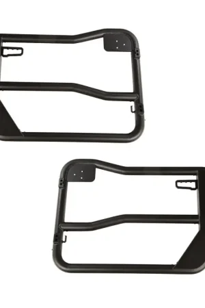 Crafted Rugged Ridge Fortis Front Tube Doors with Mirrors 18-23 Jeep Wrangler JL/JT