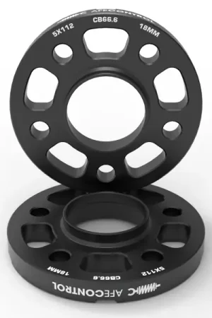 aFe CONTROL Billet Aluminum Wheel Spacers 5x112 CB66.6 18mm - Toyota GR Supra/BMW G-Series Top Rated