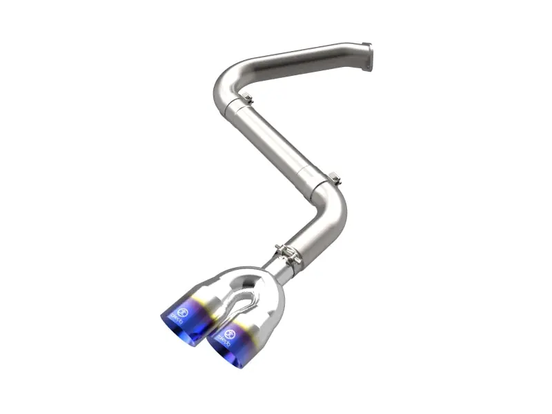 Limited Time aFe Takeda Axle-Back Exhaust System Hyundai Elantra N Line 21-25 L4-1.6L- Blue Flame Tip
