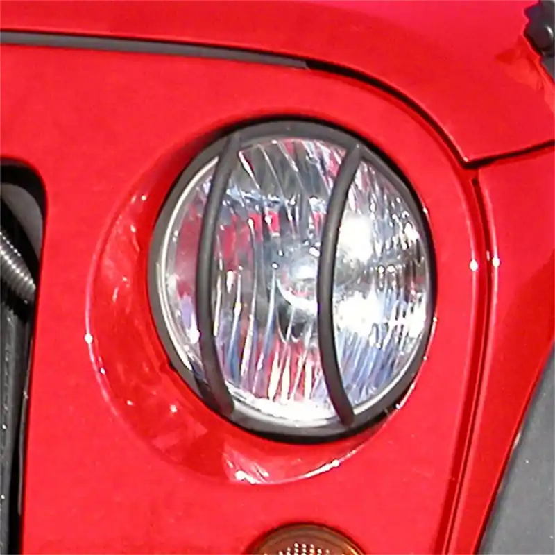 Instant Buy Rugged Ridge 07-18 Jeep Wrangler JK Black Headlight Euro Guards