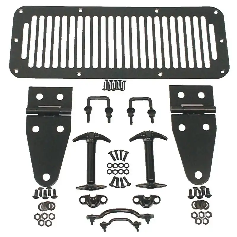 Rugged Ridge 78-95 Jeep CJ / Jeep Wrangler Black Hood Kit Next Day Delivery