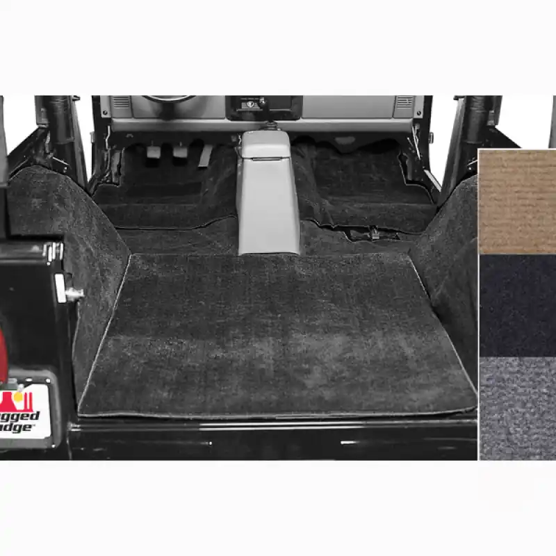Limited Edition Rugged Ridge Deluxe Carpet Kit Black 76-95 Jeep CJ / Jeep Wrangler Models