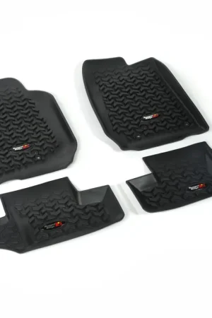 Rugged Ridge Floor Liner Front/Rear Black 2007-2018 Jeep Wrangler JK 2 Dr Trending