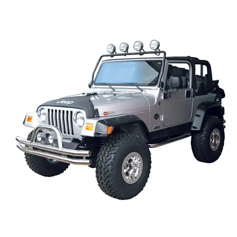 Get Yours Rugged Ridge 97-06 Jeep Wrangler TJ Black Full Frame Light Bar
