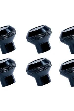 Limited Edition Rugged Ridge Billet Aluminum Dash Knob Set Black 76-86 Jeep CJ