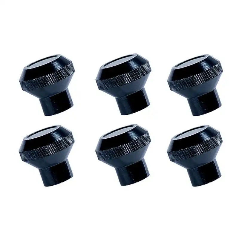 Limited Edition Rugged Ridge Billet Aluminum Dash Knob Set Black 76-86 Jeep CJ