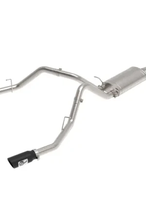 Modern aFe Apollo GT Series Cat-Back Exhaust GM Trucks 09-18 V6-4.3L/V8-4.8/5.3L-Dual Rear Exit Black Tips