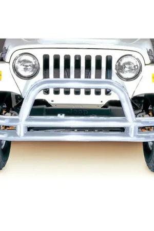 Rugged Ridge 3-In Double Tube Front Bumper SS 76-06 Models Price Cut