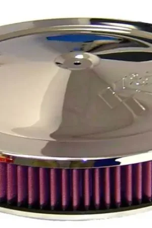 K&N 14in Red Custom Air Cleaner Assembly - 5.125in ID x 14in OD x 3.87in H Markdown