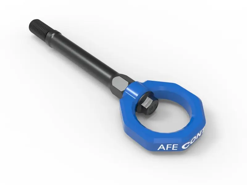 aFe CONTROL Front Tow Hook Chevrolet Corvette (C8) 20-25 V8-6.2L- Blue Fan Favorite