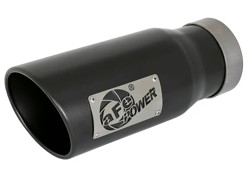Factory Price aFe MACH Force-Xp Universal Exhaust Tip 4 IN Inlet x 5 IN Outlet x 12 IN L- Black Tip