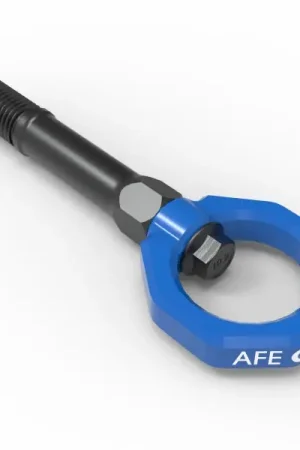 aFe CONTROL Front Tow Hook Nissan Z 23-25 V6-3.0LBlue Last Chance