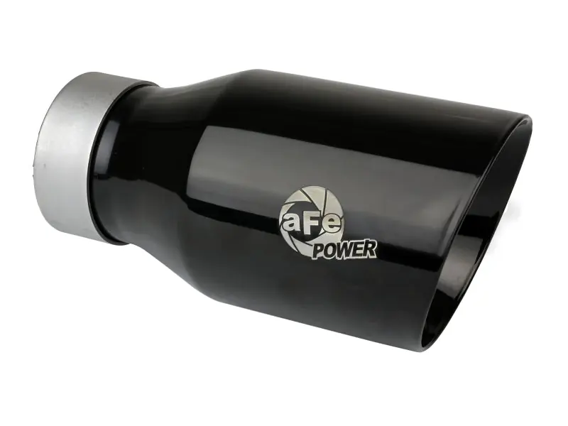 Flash Sale aFe MACH Force-Xp Universal Exhaust Tip 3 IN Inlet x 4-1/2 IN Outlet x 9 IN L- Black Tip