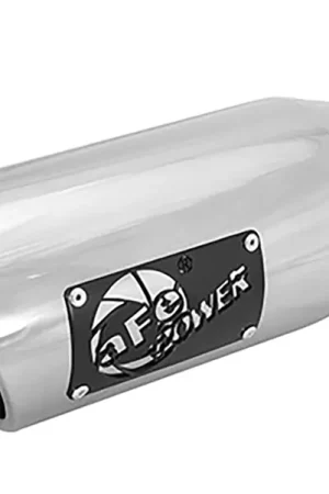 Special Discount aFe MACH Force-Xp Universal Exhaust Tip 3-1/2Inlet x 4-1/2IN Outlet x 12IN L Polished Left Side Exit