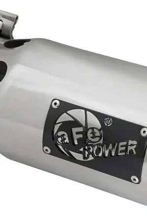 In Demand aFe Rebel XD Series Universal Exhaust Tip 4 IN Inlet x 5 IN Outlet x 10 IN L- Polished Tip