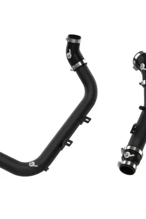 aFe BladeRunner Aluminum Hot and Cold Charge Pipe Kit Black 17-20 Hyundai Elantra GT L4-1.6L (t) Money Back Guarantee
