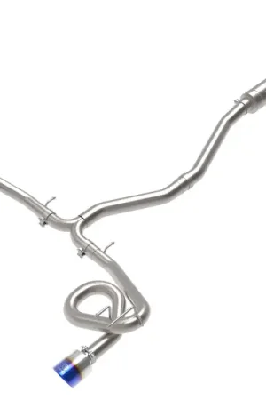 Hassle-Free Returns aFe POWER Takeda 22-23 Honda Civic Si I4-1.5L (t) 2.5in to 3in 304 SS CB Exhaust - Blue Flame Tips