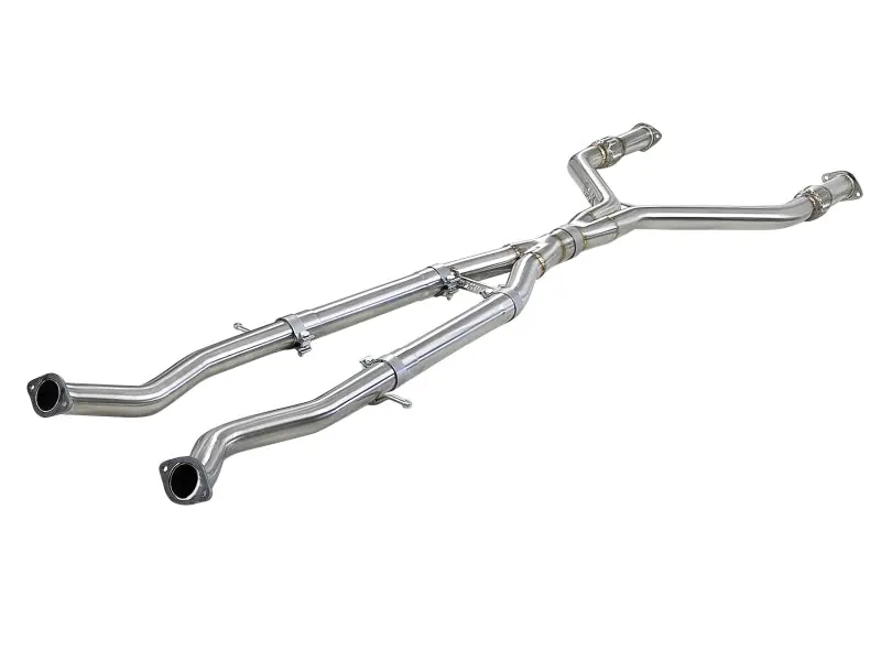 aFe Takeda 2.5in to 3in 304 SS Y-Pipe Exhaust System 16-18 Infiniti Q50/Q60 V6-3.0L (tt) Exclusive