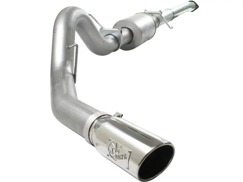 aFe Atlas Exhaust 4in Aluminized Cat-Back w/ 304 SS Polished Tip 11-13 Ford F-150 EcoBoost V6 3.5L Genuine