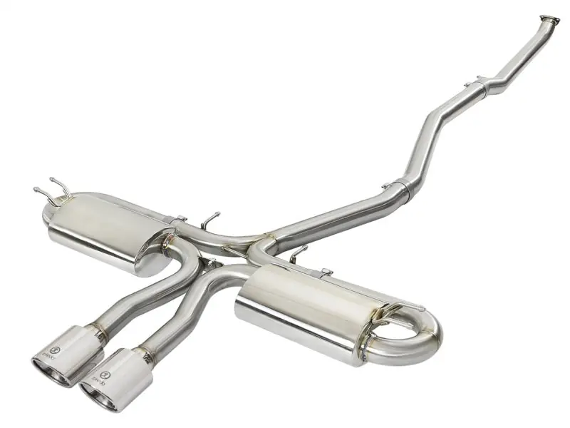 Crafted aFe Takeda 3in 304 SS Cat-Back Exhaust System w/Polished Tips 2017+ Honda Civic Si (4dr) I4 1.5L (t)