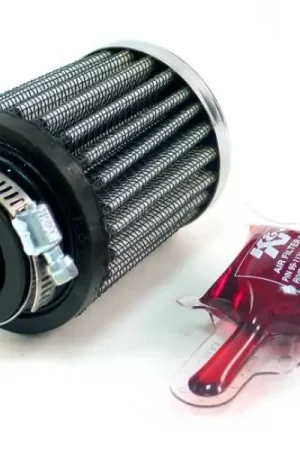 K&N Universal Chrome Filter 1 1/8 inch FLG / 2 1/4 inch Bottom / 2 inch Top / 2.5 inch Height New Release