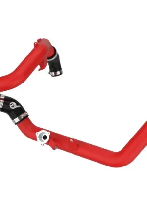 aFe Bladerunner 2-1/4 IN Aluminum Hot Charge Pipe Black 20-23 Ford Explorer/Explorer ST - Red Sale