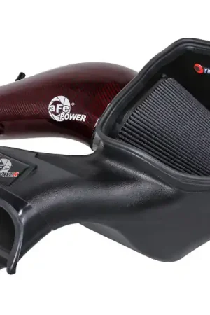 Today Only aFe 23-24 Ford F150 Raptor R Supercharged Red Carbon Track Series Air Intake w/ P5R Filter (MOQ 24)