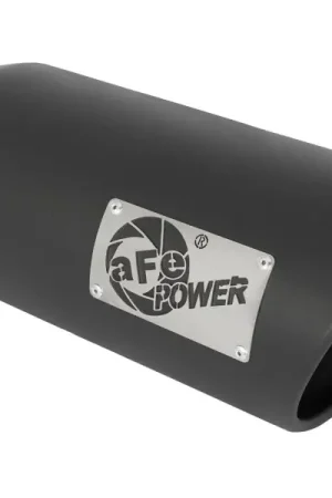Place Order aFe Power MACH Force-Xp 5in In x 6in Out x 15in L Bolt-On 409 SS Exhaust Tip - Black