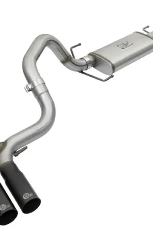 aFe Rebel Series 3in Stainless Steel Cat-Back Exhaust System w/Black Tips 07-14 Toyota FJ Cruiser Instant Buy