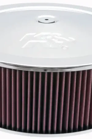 K&N Round Air Filter Assembly 5.25in ID / 5in Height / 5.125in Neck Flange / 1 1/4in Drop Base Modern