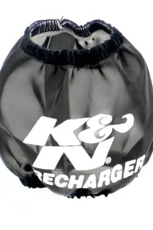 K&N Universal PreCharger Round Tapered Air Filter Wrap Black 3in Base ID x 2in Top ID x 3in H Viral