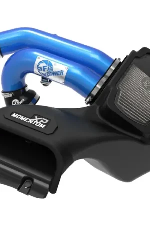 aFe 21-22 Ford F-150 Raptor V6-3.5L(tt) Momentum XP Cold Air Intake System Blue w/ Pro Dry S Filter Low Price