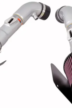 K&N 07-08 350z Dual Silver Typhoon Short Ram Intake Handmade