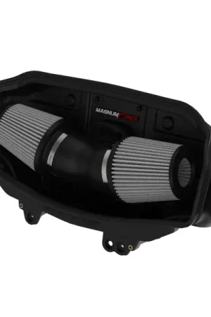 aFe 20-23 Chevy Corvette C8 Magnum FORCE Stage-2 Cold Air Intake w/ Pro DRY S Filters Next Day Delivery