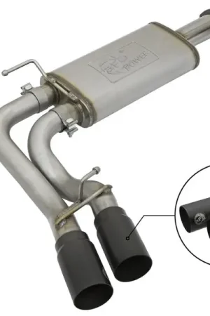 aFe Rebel Exhausts Cat-Back SS 16 Toyota Tacoma V6-3.5L w/ Black Tips Place Order