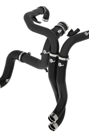 No Minimum Order aFe 22-24 Ford Bronco Raptor V6-3.0L BladeRunner Aluminum Hot and Cold Charge Pipe Kit - Black