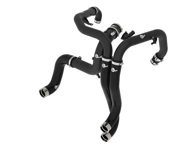 No Minimum Order aFe 22-24 Ford Bronco Raptor V6-3.0L BladeRunner Aluminum Hot and Cold Charge Pipe Kit - Black