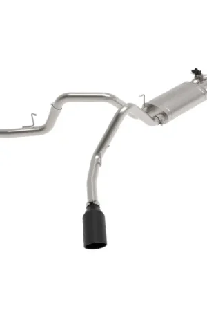 aFe Gemini XV 3in 304 SS Cat-Back Exhaust 2021 Ford F-150 V6 2.7L/3.5L (tt)/V8 5.0L w/ CO Black Tips Save Now