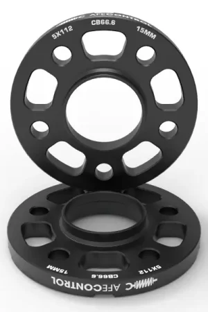 Reduced Price aFe CONTROL Billet Aluminum Wheel Spacers 5x112 CB66.6 15mm - Toyota GR Supra/BMW G-Series