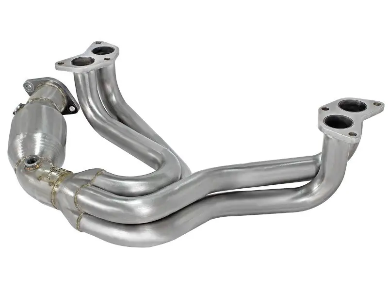 aFe 12-17 Toyota 86 / FRS / BRZ Twisted Steel 304 Stainless Steel Long Tube Header w/ Cat Genuine