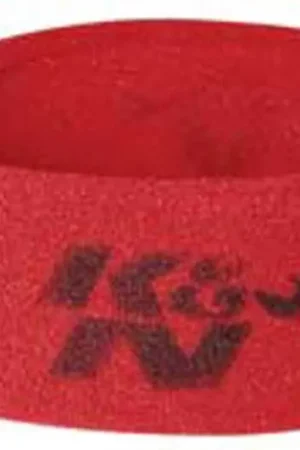 Trusted Brand K&N Universal Airforce Pre-Cleaner Air Filter Foam Wrap - Round Straight - Red