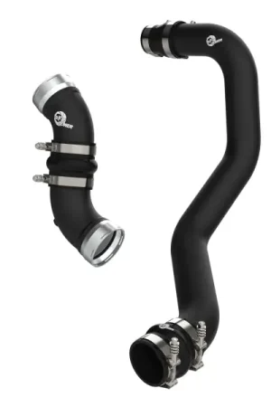 Bulk Order aFe 06-10 GM Diesel Trucks V8 6.6L BladeRunner Aluminum Hot & Cold Charge Pipe Kit - Black